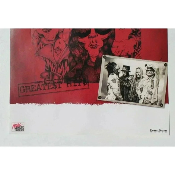 MOTLEY CRUE Greatest Hits Ltd Ed New RARE Tour Poster 11" X 17" - Picture 3 of 4